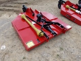 NEW ATLAS 5' RED ROTARY CUTTER, 3PH, 40HP GEARBOX, NEW PTO SHAFT, 90 day wa