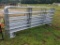 NEW 12' GALV 6 BAR CORRAL PANELS, SET OF 10 FOR ONE MONEY