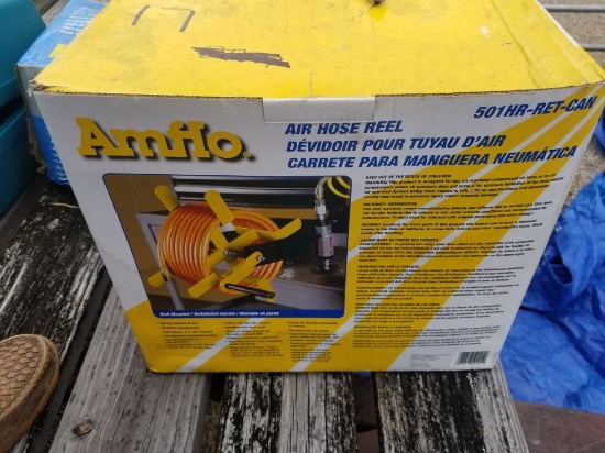 NEW AMFIO AIR HOSE REEL WITH AIR HOSE