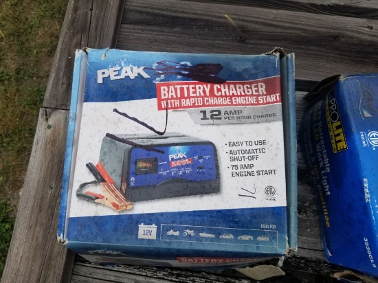 NEW 12 AMP PEAK BATTERY CHARGER