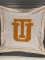 UT orange and white afghan handmade by Loretta Stephens PROCEEDS FROM THIS