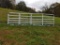 NEW 16' GALV 6 BAR GATE WITH HINGES/CHAIN