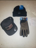 Columbia ® PFG Snapback and navy beanie; Westchester® Gloves (L) PROCEEDS F