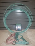 Turquoise lasso; turquoise and pink horse halter; horse cover notebook PROC