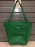 Jewell by Thirty One Purse/Tote New or Like New, Leather, Green Gatsby colo