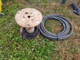 3/4 ELECTRICAL CONDUENT AND SPOOL OF WIRE
