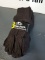 NEW LARGE BROWN JERSEY GLOVES (6 PAIR FOR ONE MONEY)