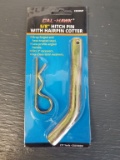 NEW 5/8 HITCH PIN WITH HAIR PIN (5 FOR ONE MONEY)