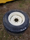 9.50-20 TIRES AND RIMS (2)