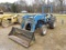 FORD 4600 TRACTOR, WITH WOODS 1020 FRONT END LOADER, 70
