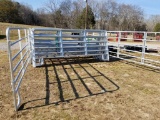 NEW 12FT GALV CORRAL PANELS (SET OF 9 FOR ONE MONEY)