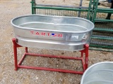 40 GAL TARTER WATER TANK ON RED STAND