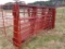 NEW RED STEEL 10' X 5.5' CORRAL PANEL (ONE SINGLE)