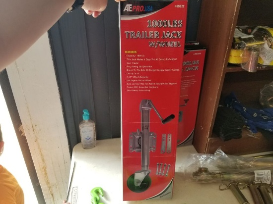 NEW 1000 LBS TRAILER JACK WITH WHEEL