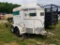 BUMPER PULL 2 HORSE TRAILER, NO TITLE, TANDEM AXLE