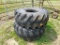 8 LUG TRACTOR TIRES WITH RIMS PULLED OFF OF A NEW HOLLAND (2)