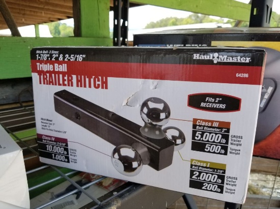 UNUSED HAUL MASTER TRIPLE BALL RECEIVER HITCH, *SELLS ABSOLUTE