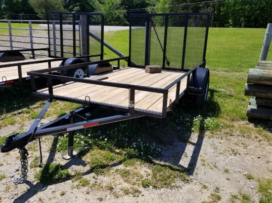 NEW 2022 CLAYS 6X10 TRAILER WITH 4' RAMP TAILGATE, 2990 LBS CAP, SINGLE AXL