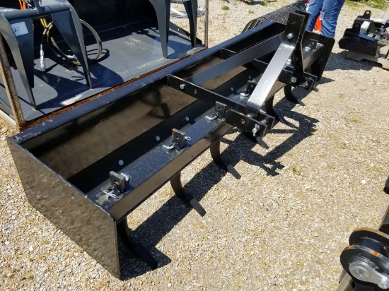 UNUSED 8' HEAVY DUTY BOX BLADE, 3PH, WITH RIPPERS