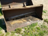 YELLOW 5' PIN ON TRACTOR FRONT BUCKET