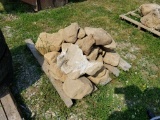 PALLET OF SMALL LANDSCAPING ROCK