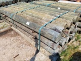 NEW TREATED 5X8 WOOD POSTS (32)