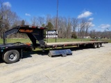 2007 PROTRAK 40' GOOSENECK FLATBED TRAILER, HAS TITLE, 102