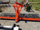 8' ORANGE 3PH LANDSCAPE RAKE SWIVEL