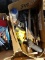 TWO BOXES OF MISC HAND TOOLS INCLUDING HACK SAW