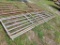 USED 16' GALV GATE AND USED 16' WIRE PANEL GATE