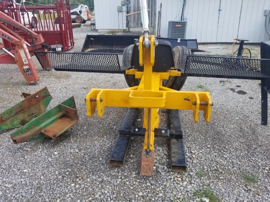 YELLOW 3PH TREE PLANTER, LIKE NEW, MADE BY PHIL BROWN WELDING CORP