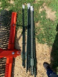 NEW GREEN T-POSTS 6' X 1.25 LBS/FT (12 FOR ONE MONEY)