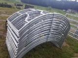 NEW 3 PIECE S BAR GALV HAY RING
