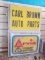 CARL BROWN AUTO PARTS LIGHT UP SIGN
