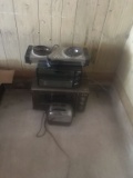 MICROWAVE, TOASTER, TOASTER OVEN, AND TWO EYE COOK TOP