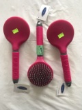 UNUSED MANE AND TAIL BRUSHES (3)