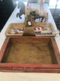 COCA-COLA CRATE AND OTHER DECOR