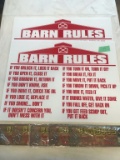 BARN RULES SIGNS