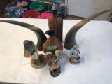 HORNS, FIGURINES, AND DECOR
