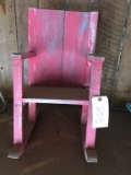RED ROCKING CHAIR