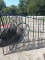 16' SPAN (8' EACH) WROUGHT IRON DEER HEAD ENTRANCE GATES WITH POSTS