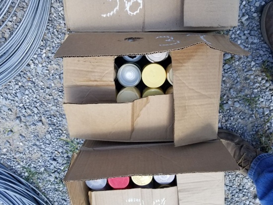 BOX OF SPRAY PAINT