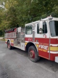 1988 E1 FIRE TRUCK, 3208 CAT ENGINE, AUTO TRANS, MILES SHOWING: 36,444, HAS