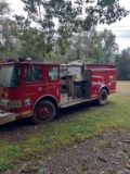 1986 PIERCE PUMPER FIRE TRUCK, VIN: 1P9CT01D7GA040222, NOT RUNNING, NO TITL