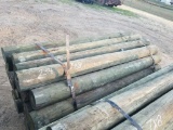 NEW TREATED 7X8 WOOD POSTS (24)