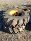 18.4-26 TRACTOR WHEELS AND TIRES (2)