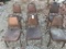 BROWN CUSHIONED CHAIRS (6)