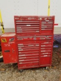 CORNWELL 27 DRAWER STACKABLE TOOL BOX WITH SNAP ON CABINET