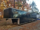 1994 47' CUSTOM TRI-AXLE TOY HAULER WITH BUILT IN TOOL BOXES/ 50 AMP SERVICE