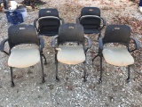 CONFERENCE CHAIRS WITH FOLD UP BOTTOMS (5)